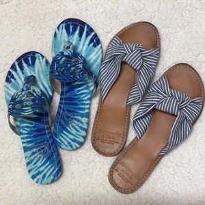 2 FOR ONE $$❣️❣️ABERCROMBIE & EVERGLADES SANDLES 6-7